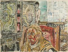 John Randall Bratby John Randall Bratby British 1928 1992 Jean in Army Leather - 1897732