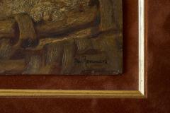John Remmers Two Kittens in a Basket Oil on Panel Early 20th Century - 4677410