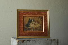 John Remmers Two Kittens in a Basket Oil on Panel Early 20th Century - 4677473
