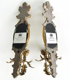 John Richard John Richard Giltwood Gilt Metal Mirrored Candle Sconces Not Electrified Pair - 4421764