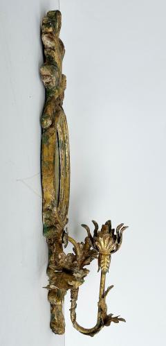 John Richard John Richard Giltwood Gilt Metal Mirrored Candle Sconces Not Electrified Pair - 4421797