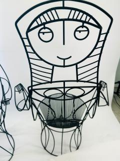 John Risley John Risley Nun Sculptural Iron Welded Chair Pair Circa 1960s - 4124362