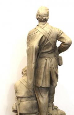 John Rogers Wounded to the Rear One More Shot Civil War Plaster Sculpture by John Rogers - 3672926