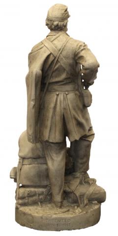 John Rogers Wounded to the Rear One More Shot Civil War Plaster Sculpture by John Rogers - 3672927