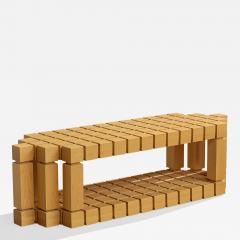 John Rubinstein Coffee Table in Wood USA 1990s - 4784770
