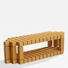 John Rubinstein Coffee Table in Wood USA 1990s - 4784772