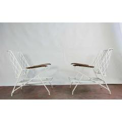 John Salterini 1950s Salterini Iron Lounge Chairs a Pair - 1703970