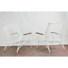 John Salterini 1950s Salterini Iron Lounge Chairs a Pair - 1703976