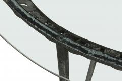 John Salterini American Mid Century Outdoor Iron Ribbon Oval Dining Tables - 4650362