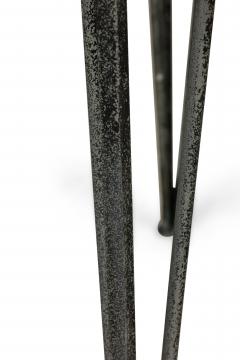 John Salterini American Mid Century Outdoor Iron Ribbon Oval Dining Tables - 4650363