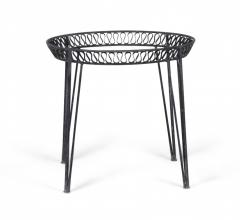 John Salterini John Salterini American Mid Century Iron Outdoor Ribbon Circular Dining Table - 2798080