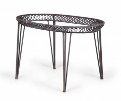 John Salterini John Salterini American Mid Century Outdoor Iron Ribbon Oval Dining Tables - 2799356