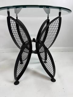 John Salterini Pair of John Salterini Iron Butterfly Side Tables Mid Century - 3681123