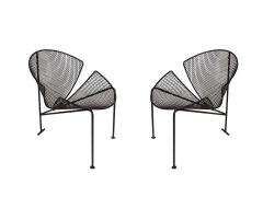 John Salterini Pair of Mid Century Modern Patio Lounge Clamshell Chairs by Salterini - 1761683