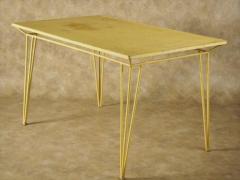 John Salterini Salterini Dining Table and Four Chairs Original Yellow - 1570162