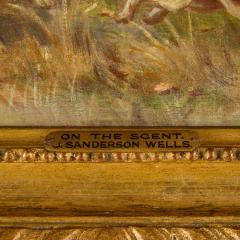 John Sanderson Wells Set of four antique English equestrian oil paintings by John Sanderson Wells - 4330187