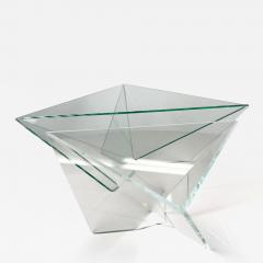 John Seitz 1988 Pyramid Modern Glass Art Bowl John Seitz - 2948542