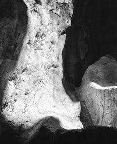 John Stathatos Earth VI Black and White Photograph Cave Rocks Natural Landscape Light - 3819017