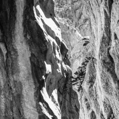 John Stathatos Homage to Heraclitus Earth II Black and White Landscape Photograph of a Cave - 3816914