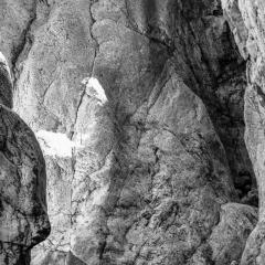 John Stathatos Homage to Heraclitus Earth II Black and White Landscape Photograph of a Cave - 3816915