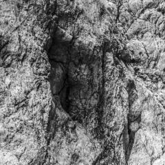 John Stathatos Homage to Heraclitus Earth IV Black and White Landscape Photograph of a Cave - 3819072