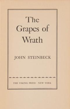 John Steinbeck The Grapes of Wrath by John STEINBECK - 3529004