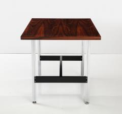 John Stuart 1970s Brazilian Rosewood And Steel Desk Dining Table By John Stuart - 3191170