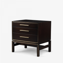 John Stuart John Stuart 3 Drawer Nightstands in Walnut Attributed to Paul Frankl Pair - 3803766