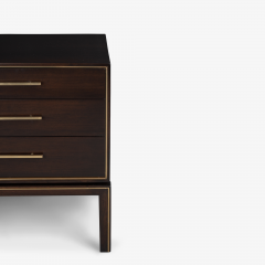 John Stuart John Stuart 3 Drawer Nightstands in Walnut Attributed to Paul Frankl Pair - 3803771