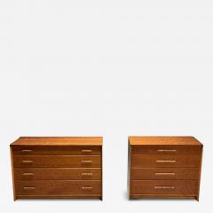 John Stuart John Stuart Mid Century Modern Dressers Birdseye Maple Chrome USA 1960s - 3778356