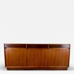 John Stuart John Stuart Mid Century Modern Walnut and Burl Wood Sideboard Credenza - 3450691