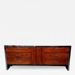 John Stuart Mid Century Modern Milo Baughman Rosewood Dresser for John Stuart Chrome Accent - 3280251