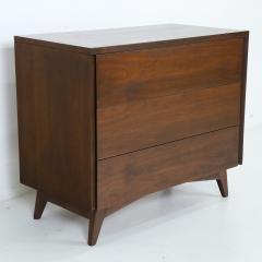 John Stuart Mid Century Modern Walnut Cabinet Dresser Designed by John Stuart - 2132303