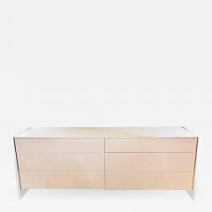 John Stuart Mid Century Modern White Dresser or Commode with Lucite Sides by John Stuart - 1301658