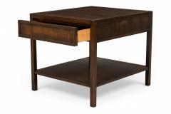John Stuart Pair of John Stuart American Wooden Single Drawer Two Tier End Side Tables - 2789957