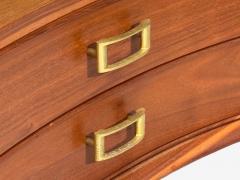 John Stuart Paul Frankl John Stuart Concave Nightstands Walnut Brass USA 1950s - 4722451