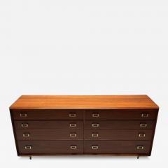 John Stuart Paul Frankl John Stuart Mid Century Modern Dresser Walnut Brass USA 1950s - 3455837