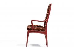 John Stuart Set of 16 John Stuart Dining Chairs in Sun Dried Tomato with Deer Print Cowhides - 4549149