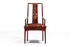 John Stuart Set of 16 John Stuart Dining Chairs in Sun Dried Tomato with Deer Print Cowhides - 4549150