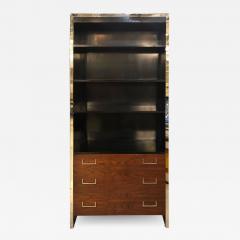 John Stuart West John Stuart for Baughman Mid Century Modern Bookcase Ebony and Rosewood - 2991654