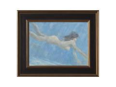 John Suplee Acrylic on Panel Entitled Mermaid for Thomas W Dewing  - 1326353