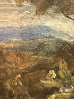 John Thomas Peele GIRL ON PRIMROSE BANK OIL PAINTING BY JOHN THOMAS PEELE - 4271413