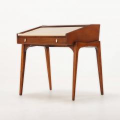 John Van Koert A John Von Koert for Drexel mid century modern walnut tambour Profile Desk  - 3368327