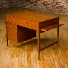 John Van Koert Mid Century walnut desk w side extension designed by John Van Koert for Drexel - 2033412