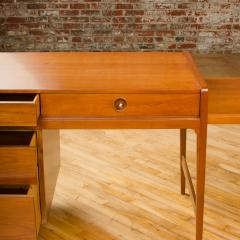 John Van Koert Mid Century walnut desk w side extension designed by John Van Koert for Drexel - 2033425