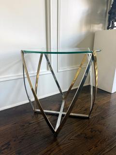 John Vesey Barrel Form Brass Accent Side Table by John Vesey - 4439123