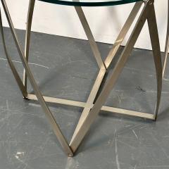 John Vesey Circular Mid Century Modern Aluminum Side End Table by John Vesey Sculptural - 3407022