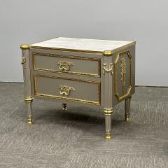 John Vesey Hollywood Regency John Vessey Style Steel Nightstands End Tables Bronze COM - 3142649