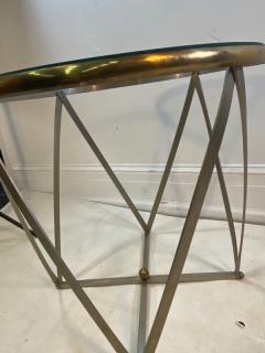 John Vesey JOHN VESEY BRASS AND BRUSHED ALUMINUM STRAP WITH BALL CAGE FORM TABLE - 1530229