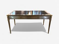 John Vesey John Vesey Louis XVI Style Steel Bronze Rare Writing Desk USA 1960s - 4029372